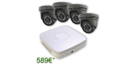Kit 1 Videogravador + 4 Càmeres CCTV